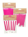 Caja palomitas fucsia lisa / lunares/ rayas 6 P| Ducaval | Envías 24/