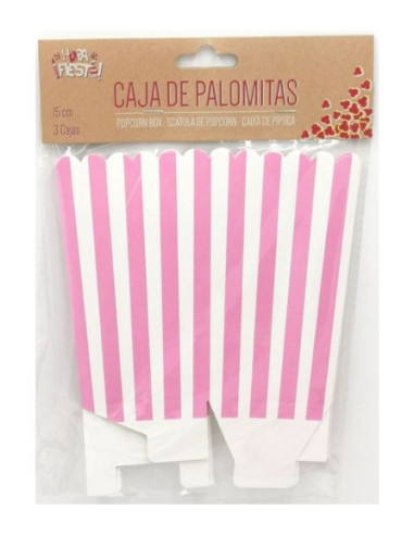 Caja palomitas rosa | Ducaval | Envíos 24/48h