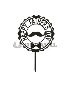 Cake topper día del padre 15x9.8cm  Disfraces Ducaval