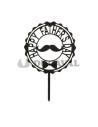 Cake topper día del padre 15x9.8cm  Disfraces Ducaval