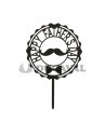 Cake topper día del padre 15x9.8cm  Disfraces Ducaval
