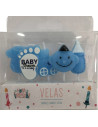 Velas baby azul  Disfraces Ducaval