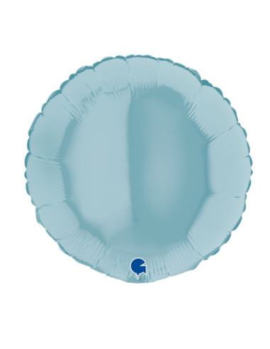 Globo foil circulo azul pastel 18" | Ducaval | Envíos 24/48 horas