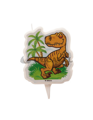 Display vela 2D dinosaurio 7,5cm | Ducaval | Envíos 24/48 horas