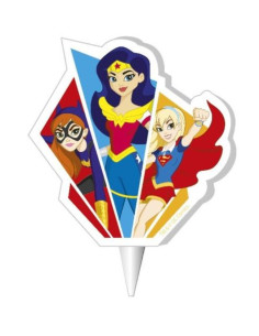 Display vela 2D Super Hero Girls 7.5cm | Ducaval | Envíos 24/48 horas