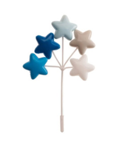 Set plástico estrellas azules 17cm | Ducaval | Envíos 24/48 horas