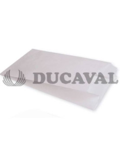 Bolsa papel 18+7x32 cm 40g Blanco 250U  Disfraces Ducaval