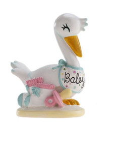 Bautizo cigüeña baby 10 cm | Ducaval | Envíos 24/48 horas