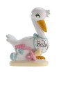 Bautizo cigüeña baby 10 cm | Ducaval | Envíos 24/48 horas