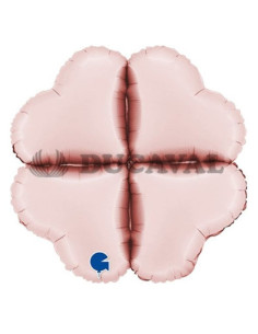 Base corazón foil mini 12" rosa pastel satinado | Ducaval | Envíos 24