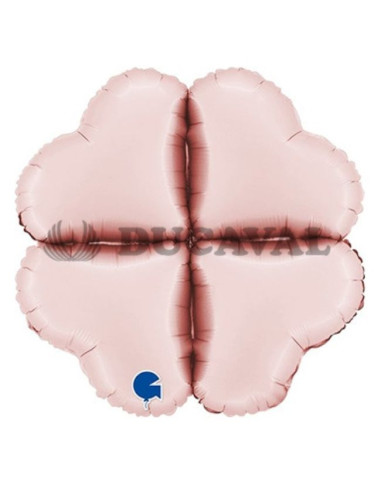 Base corazón foil mini 12" rosa pastel satinado | Ducaval | Envíos 24