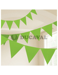 Banderín triángulos kiwi 10mts| Ducaval | Envíos 24/48h