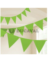 Banderín triángulos kiwi 10mts| Ducaval | Envíos 24/48h