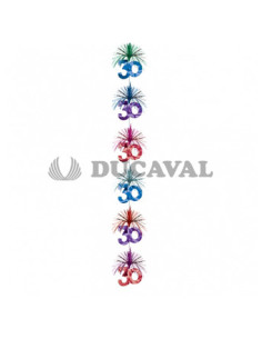 Decoración cascada column 30 años
