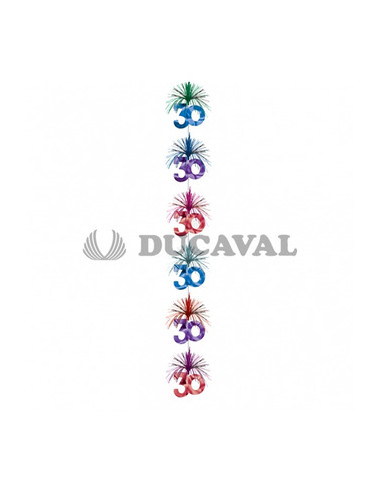 Decoración cascada column 30 años