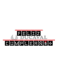 Guirnalda  Feliz Cumpleaños piratas 2.10mts | Ducaval |