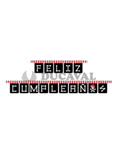 Guirnalda  Feliz Cumpleaños piratas 2.10mts | Ducaval |