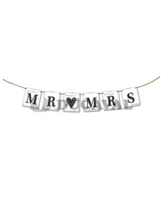 Guirnalda mr&mrs 77cm.
