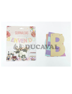 Guirnalda bienvenido colores