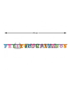 Guirnalda feliz cumpleaños 213 cm