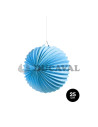 Farolillo papel redondo azul pastel 25cm