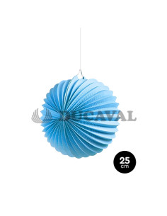 Farolillo papel redondo azul pastel 25cm