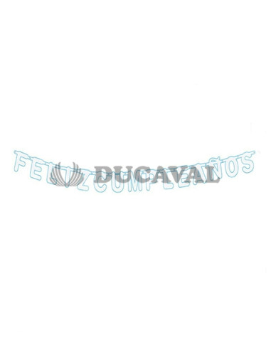 Banner feliz cumpleaños plata