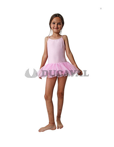 Body con tutú rosa infantil