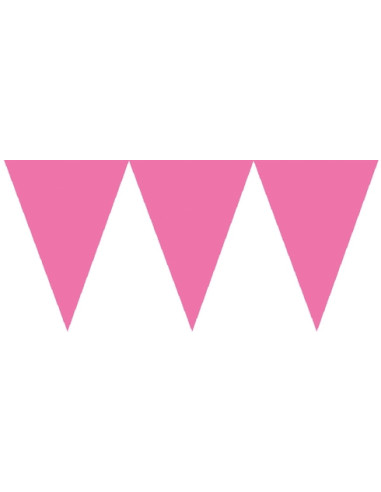 Banderines en color rosa 4.5m | Ducaval | Envíos 24/48h
