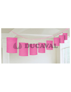 Guirnalda farolillos rosa 3.65mts. | Ducaval | Envíos 24/48 horas