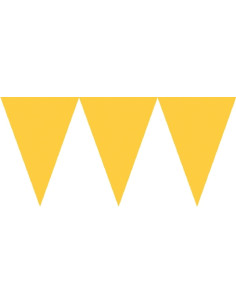Banderín triángulos amarillo 4.5 metros | Ducaval | Envíos 24/48 hora