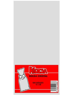 Bolsa cristal 12X40 transparente 100 unidades | Ducaval | Envios 24/4