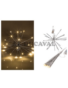 Estrella metal 24 led 50cm  Disfraces Ducaval