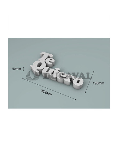 Corcho "te quiero" 200x300x40mm  Disfraces Ducaval
