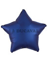 Globo foil estrella satín azul naval 45cm