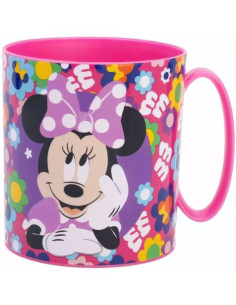 Taza micro Minnie flores 390ml  | Ducaval | Envías 24/48 horas 