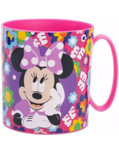 Taza micro Minnie flores 390ml  | Ducaval | Envías 24/48 horas 