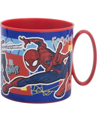 Taza micro Spiderman 390ml | Ducaval | Envías 24/48 horas 