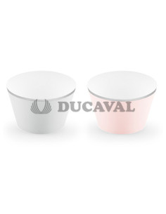 Cupcake rosa y gris 4.8X7.6X4.6cm  Disfraces Ducaval