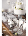 Cupcake rosa y gris 4.8X7.6X4.6cm  Disfraces Ducaval