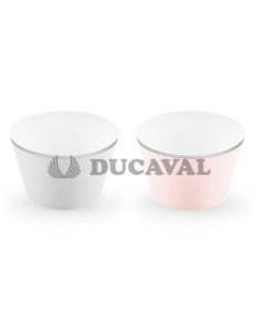 Cupcake rosa y gris 4.8X7.6X4.6cm  Disfraces Ducaval