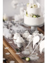 Cupcake rosa y gris 4.8X7.6X4.6cm  Disfraces Ducaval