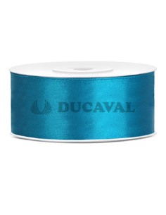 Cinta azul turquesa satín 2.5cmX25m  Disfraces Ducaval