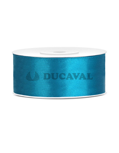 Cinta azul turquesa satín 2.5cmX25m  Disfraces Ducaval
