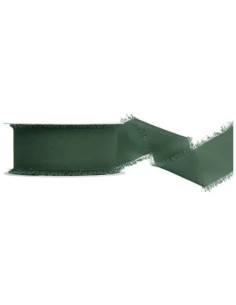 Cinta chiffon verde botella 40mm 10mts| Ducaval | Envías 24/48 horas 