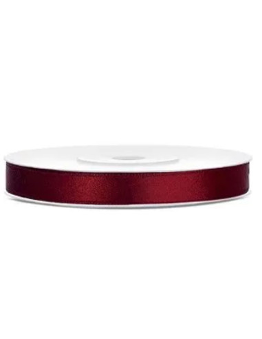 Cinta rojo intenso satín 6mm x 25tmts I Ducaval I Envíos 24/48h