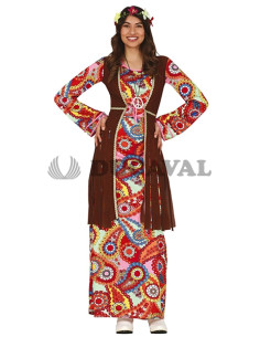 Disfraz hippie largo