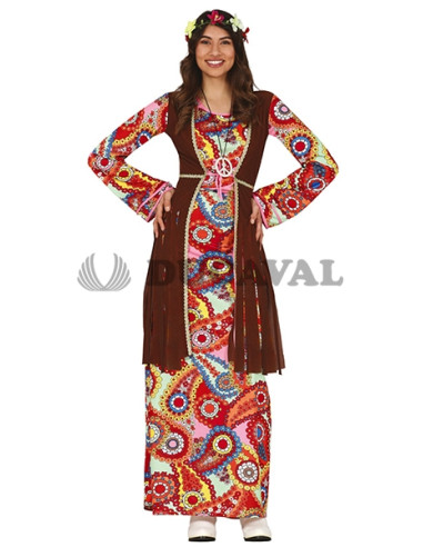 Disfraz hippie largo
