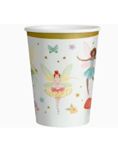 Vaso carton unicornio 270cc 10ud | Ducaval | Envías 24/48 horas 
