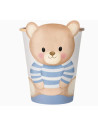 Vaso cartón baby nude azul 270cc 6ud | Ducaval | Envías 24/48 horas 